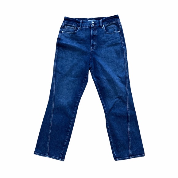 Good American Good Straight Twisted Seam Jeans - Picture 3 of 7